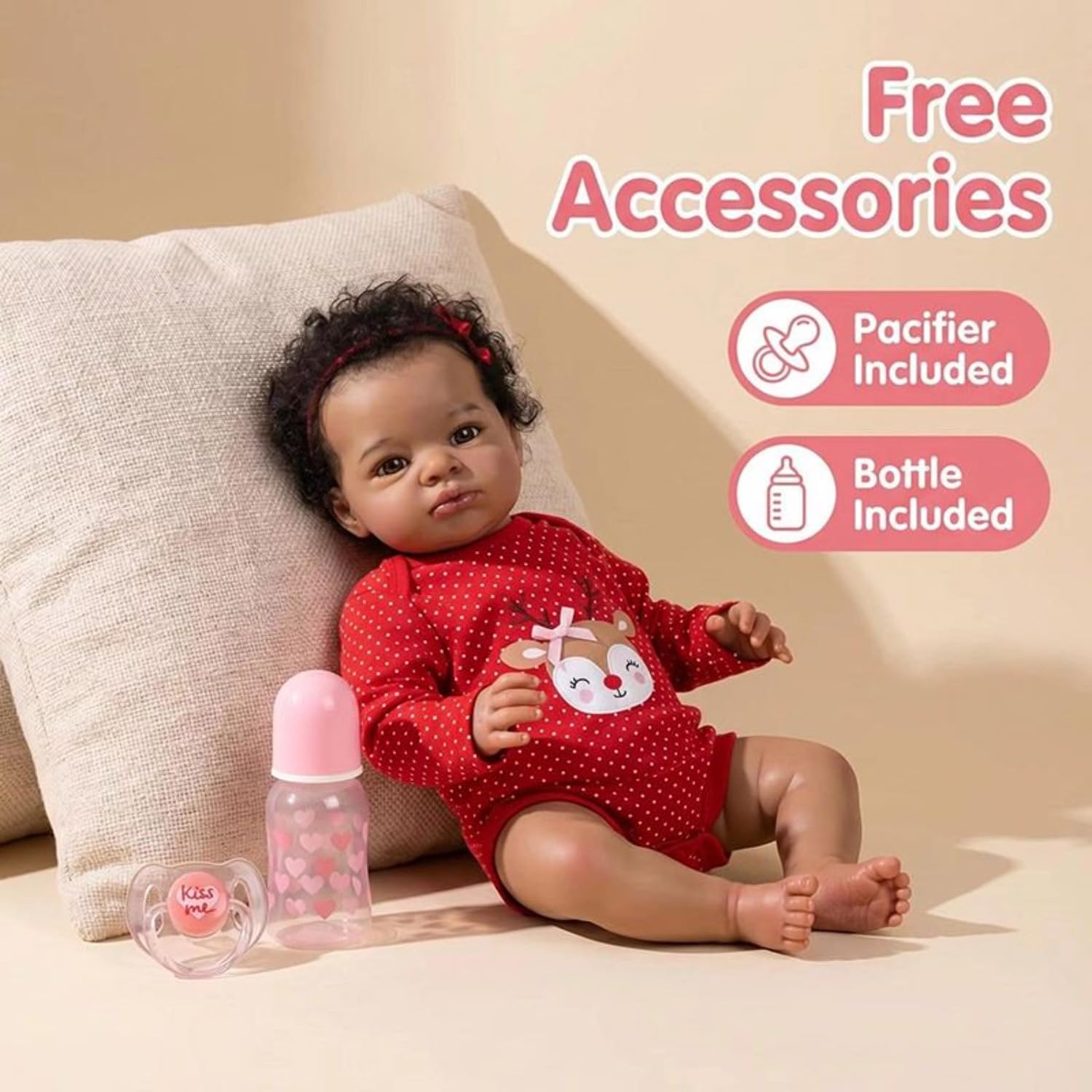 Amazon.co.jp: Lonian Black Reborn Baby Dolls-18インチの現実的な